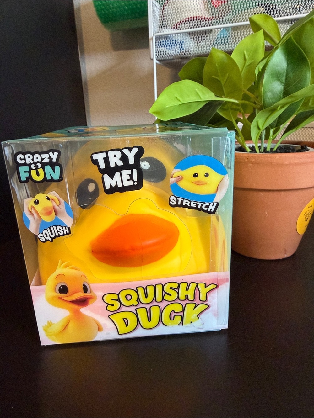 Crazy Fun Squishy jumbo Duck Toy - Bright Yellow